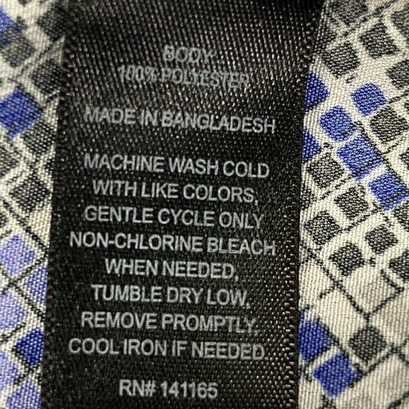 Harve Benard Blue Black Sleeveless Summer Blouse, Small - Picture 8 of 9